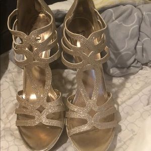 Gold heels